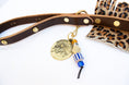 Load image into Gallery viewer, Leopard Fringe Leash & Collar Set