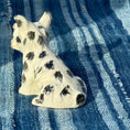Load image into Gallery viewer, Miniature Spotted White Dog Figurine