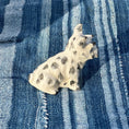 Load image into Gallery viewer, Miniature Spotted White Dog Figurine
