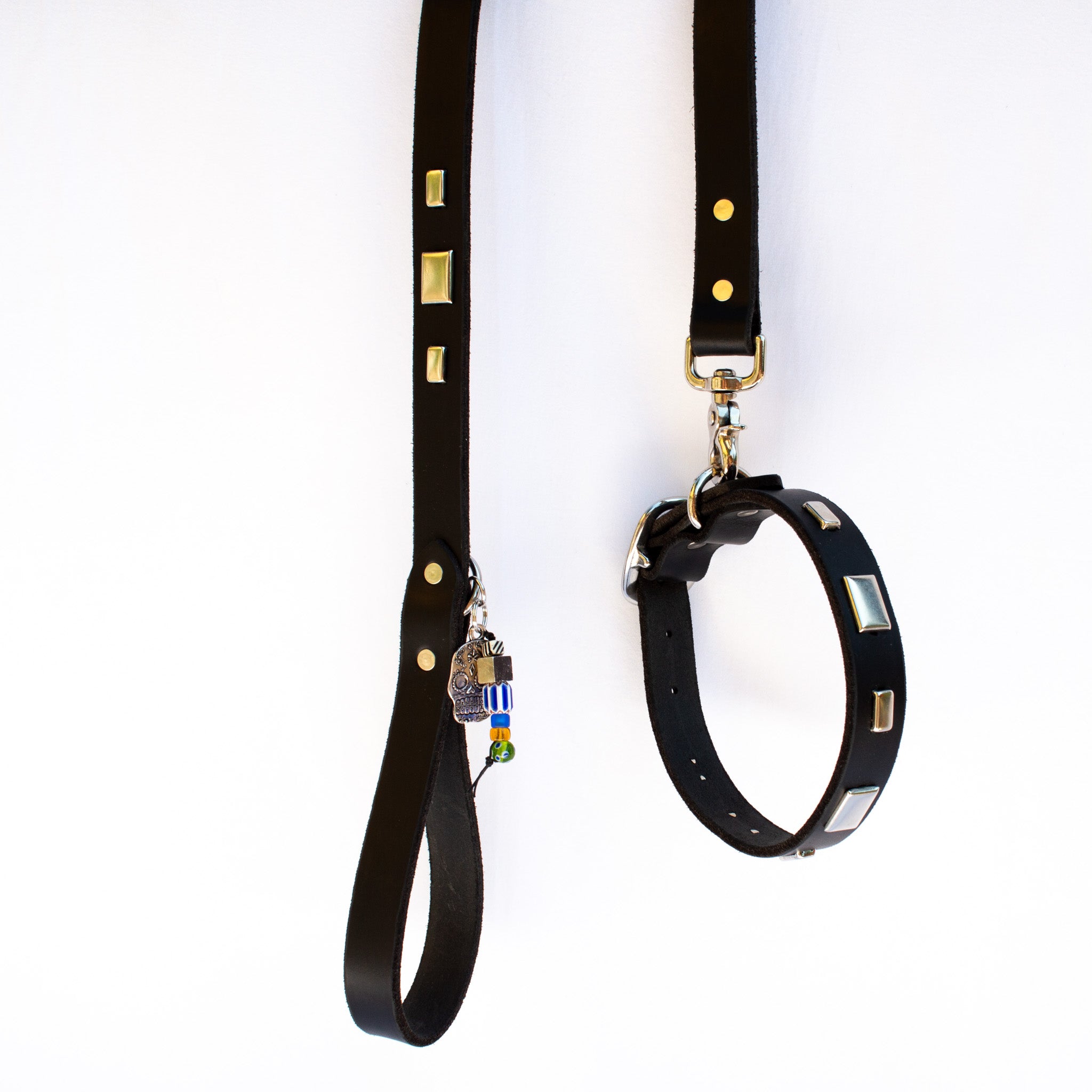 Studly Roy Leather Leash & Collar Set