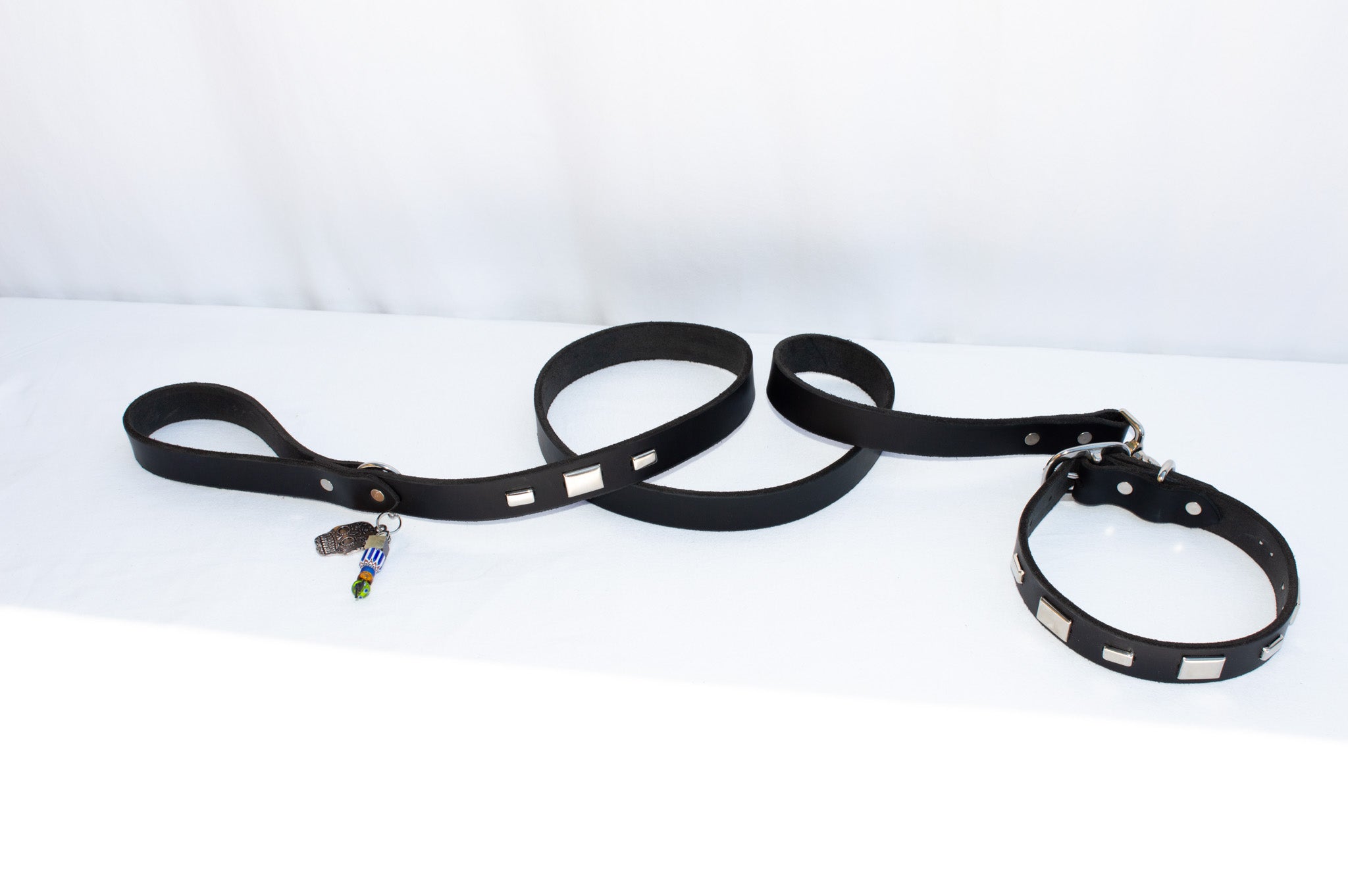 Studly Roy Leather Leash & Collar Set