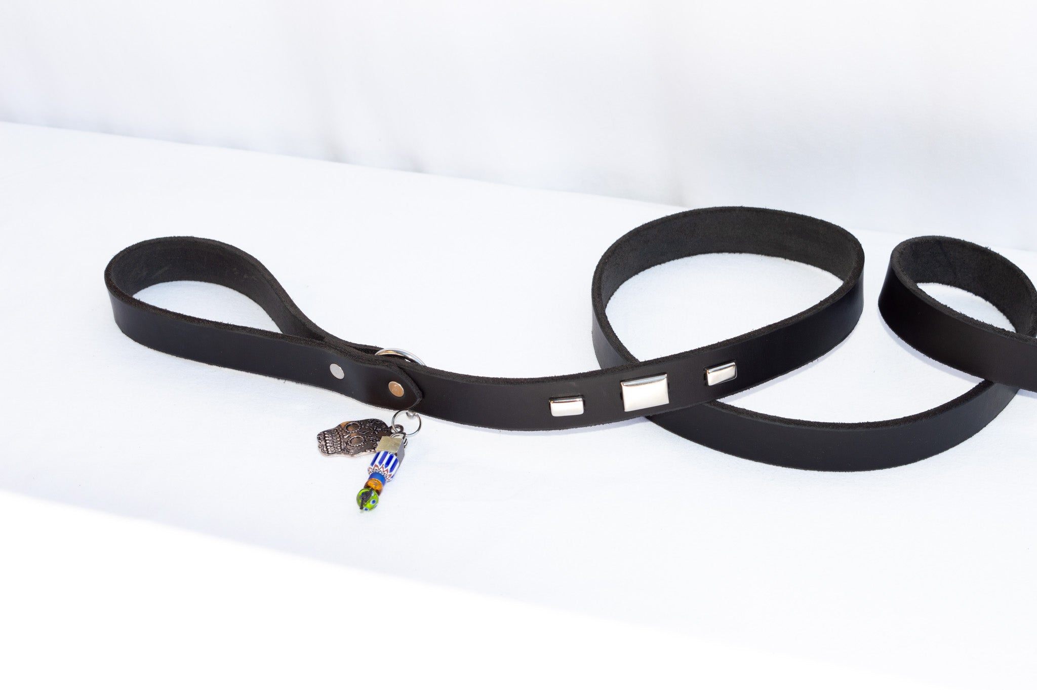 Studly Roy Leather Leash & Collar Set