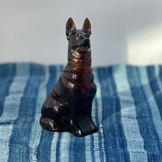 70's Avon German Shepherd Bottle