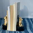 Load image into Gallery viewer, Charming Cast Iron Enamelled Book Ends
