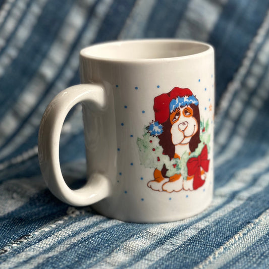 Droopy Eyed Hound Dog X~Mas Mug