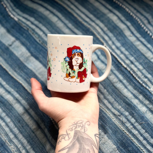 Droopy Eyed Hound Dog X~Mas Mug