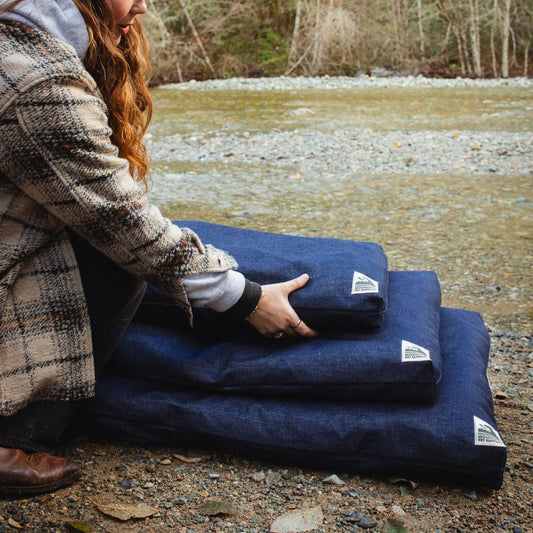 Classic Dog Bed ~ Dark Denim