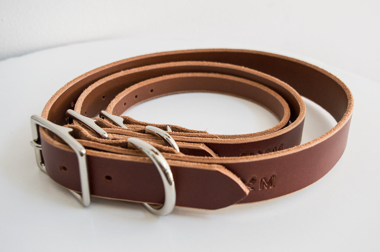 Classic Leather Collar ~ Brown