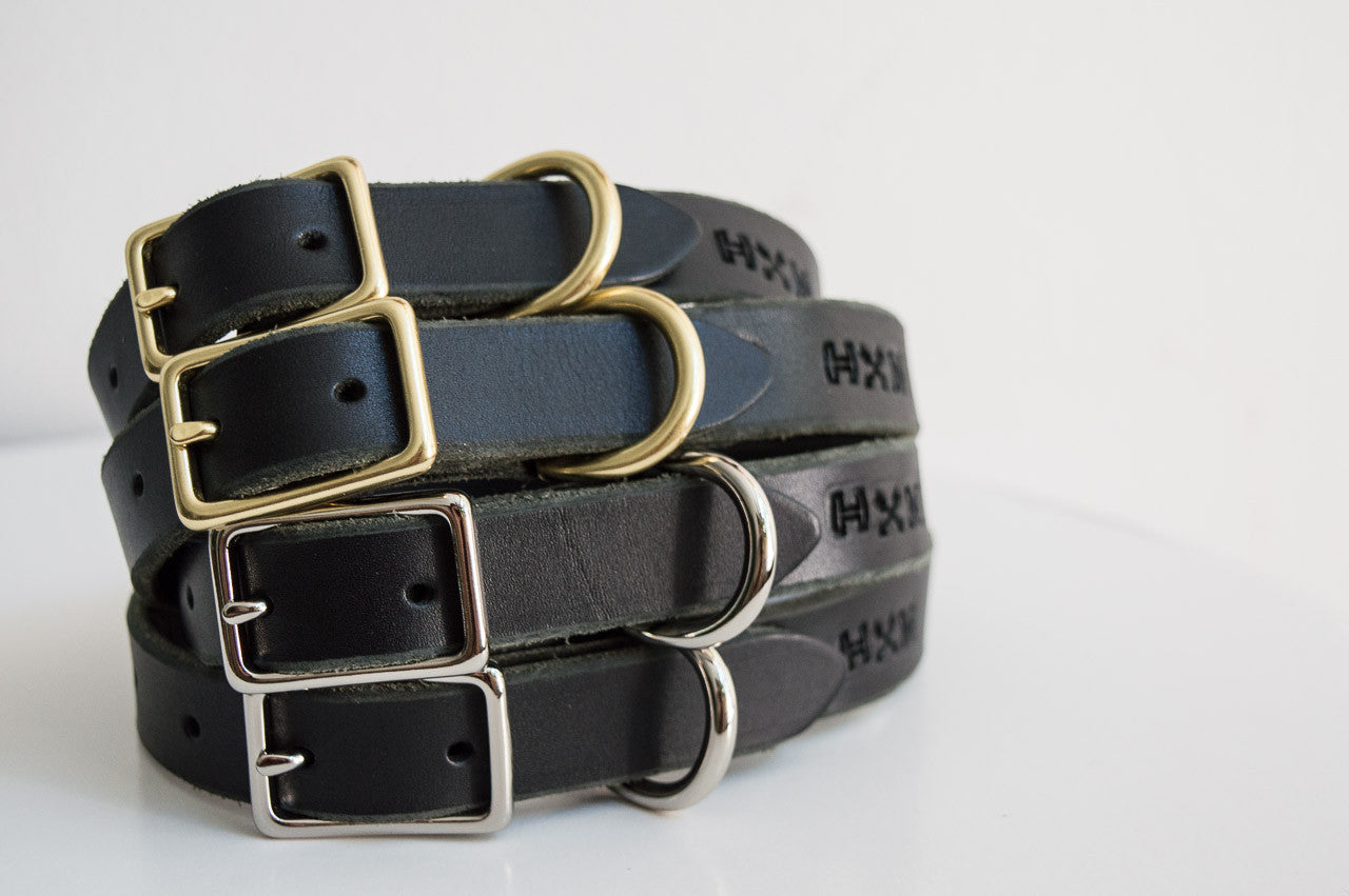 Classic Leather Collar ~ Black
