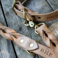 Load image into Gallery viewer, Braided Leather Leash ~ Natural
